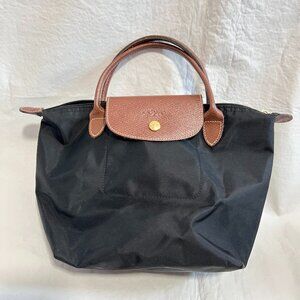 Longchamp Le Pliage Original S Handbag black small zipper purse handbag